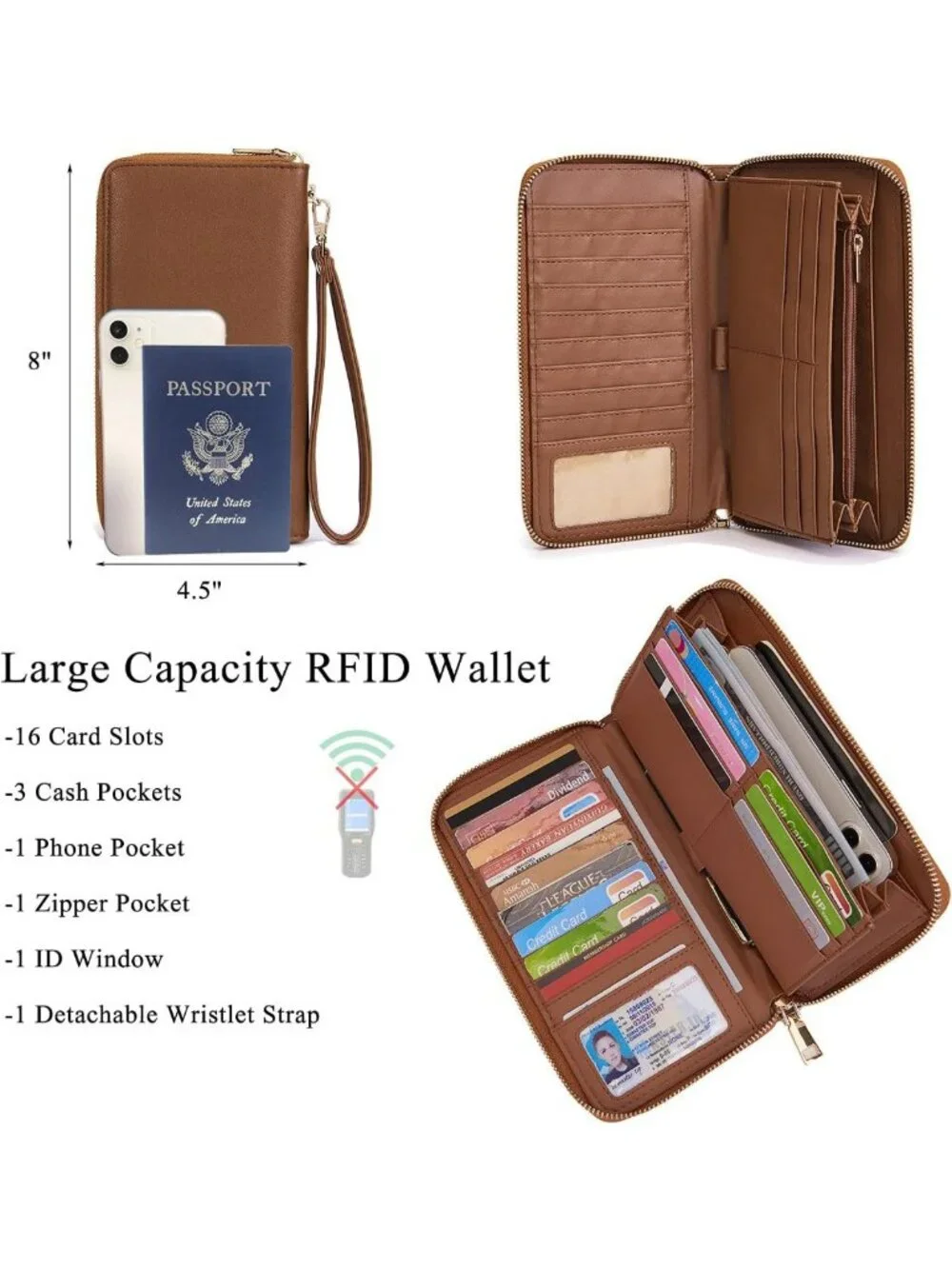 Stylish Large Hobo Crossbody Bag & Wallet Set for Women - Versatile Shoulder